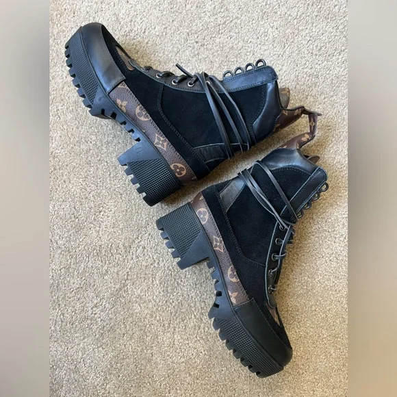 Louis Vuitton Black and Brown Women's Boots - Picture 4 of 7